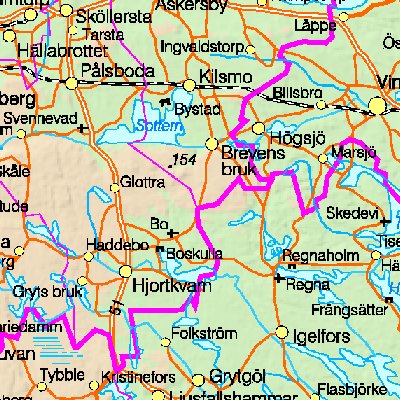 Map of Sweden