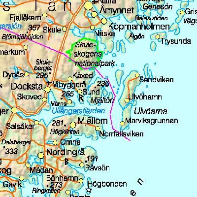 Map of Sweden