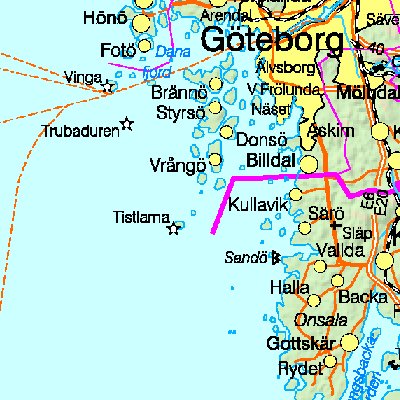 Map of Sweden