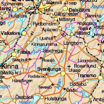 Map of Sweden