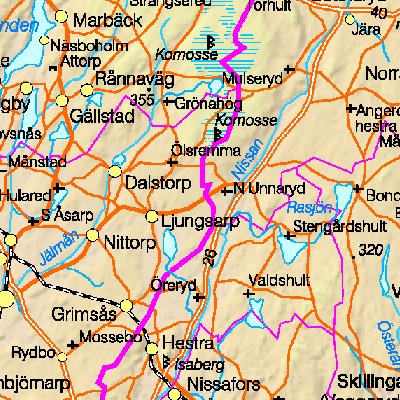 Map of Sweden