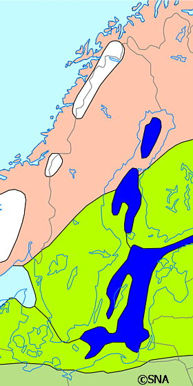 Karta ver Istiden,  80 000-70 000 r sedan