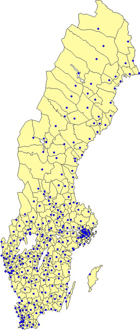 Map of Municipal divisions, 2000