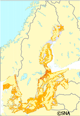 Karta �ver Sedimentkarta