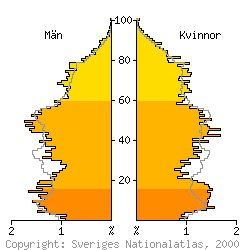 [Befolkningspyramid 1998 f�r Alvesta kommun]