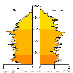 [Befolkningspyramid 1998 f�r S�lvesborg kommun]