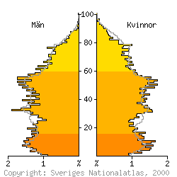 [Befolkningspyramid 1998 f�r Bjuv kommun]