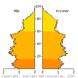 [Befolkningspyramid 1998 f�r �rebro kommun]
