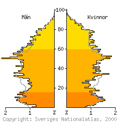 [Befolkningspyramid 1998 f�r Hallstahammar kommun]