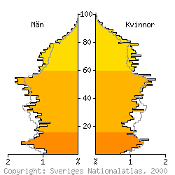 [Befolkningspyramid 1998 f�r S�derhamn kommun]